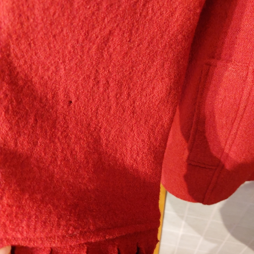 Covelo red wool Casbah coat, size XL, NWT (flaws) - Picture 10 of 14